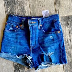 Jean shorts high rise, size 24